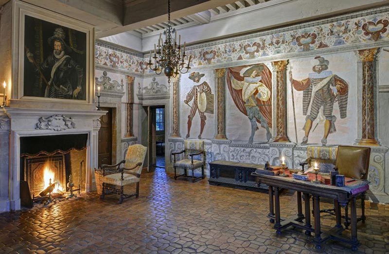intérieur château de Fléchères