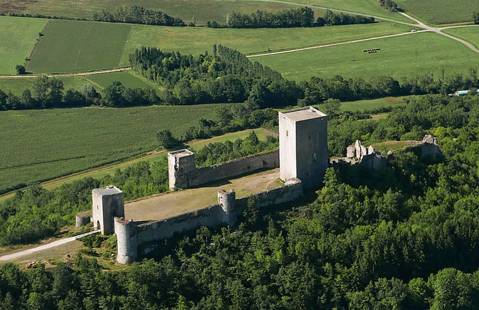 Château de Puivert vue générale