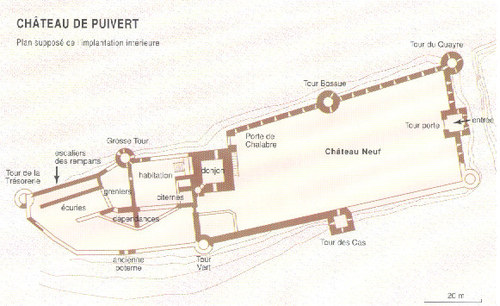 plan du château de Puivert